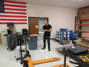 Dan Basso of Power Gems setting up at Open House, Atlanta