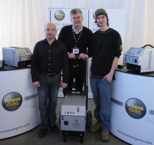 [L-R] Jeremy Walsh, National Director, Rental Maintenance of William F White, Patrick McGuane of Power Gems, Kyle Engelbrecht, Maintenance, William F White