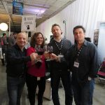 [L-R] Jeremy Walsh, National Director, Rental Maintenance and Tricia Martin, Manager, National Purchasing of William F White, with Ryan Smith, President K5600 Lighting USA and Thierry Garepian VP Sales, K5600 Lighting.