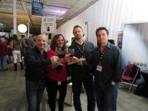 [L-R] Jeremy Walsh, National Director, Rental Maintenance and Tricia Martin, Manager, National Purchasing of William F White, with Ryan Smith, President K5600 Lighting USA and Thierry Garepian VP Sales, K5600 Lighting.