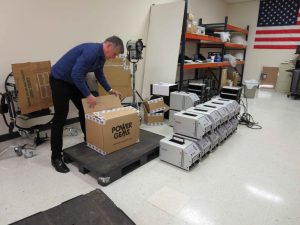 Pat McGuane of Power Gems setting up for Atlanta Open House