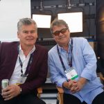 Patrick McGuane of Power Gems with Carlos De Mattos, President, Cinemills Corporation