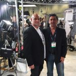 Dan Basso of Power Gems with Thierry Garepian VP Sales, K5600 Lighting.