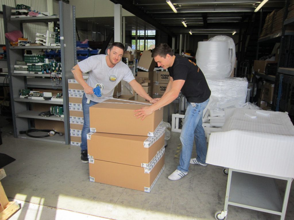 Preparing shipment of ballasts to Michel Trudel