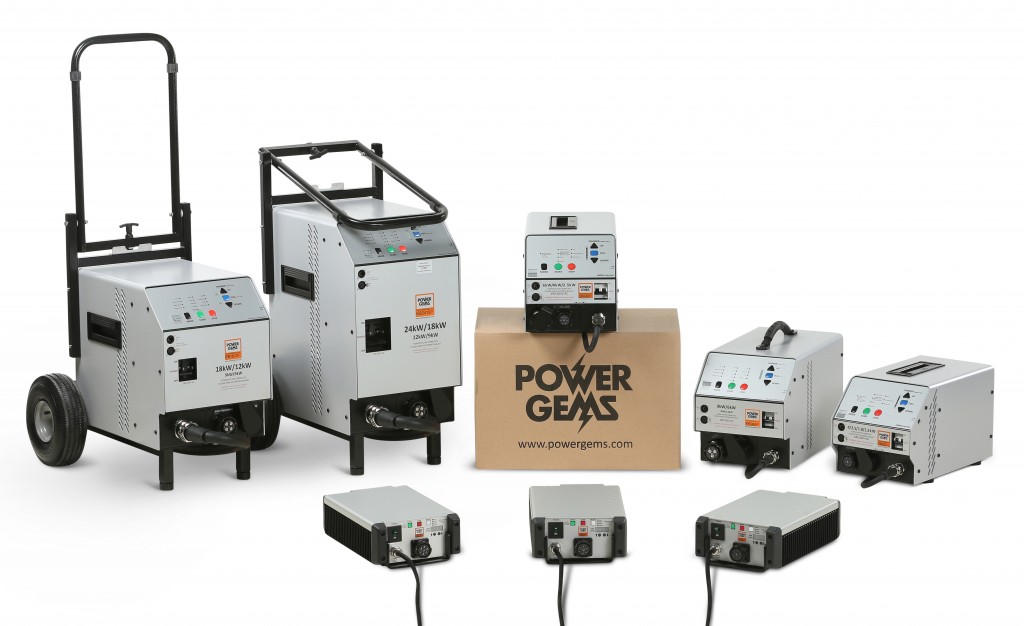 The full range of Power Gems high speed ballasts on display