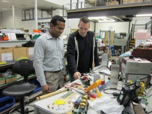 Dean Gunapala (left) with Kevin Neak at Power Gems HQ