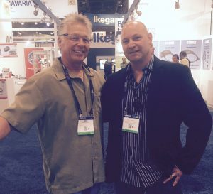 Rick Kalivoda of First Unit Rental with Dan Basso of Power Gems at NAB2016