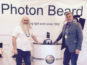 Peter Daffarn of Photon Beard with Patrick McGuane of Power Gems
