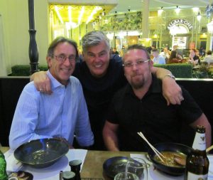 Antonio Cazzaniga of ONVIDEO, Patrick of Power Gems and Luca Romani of Movie People
