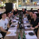 The Power Gems team at Wagamama's with Antonio of ONVIDEO and Luca of Movie People