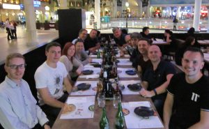The Power Gems team at Wagamama's with Antonio of ONVIDEO and Luca of Movie People