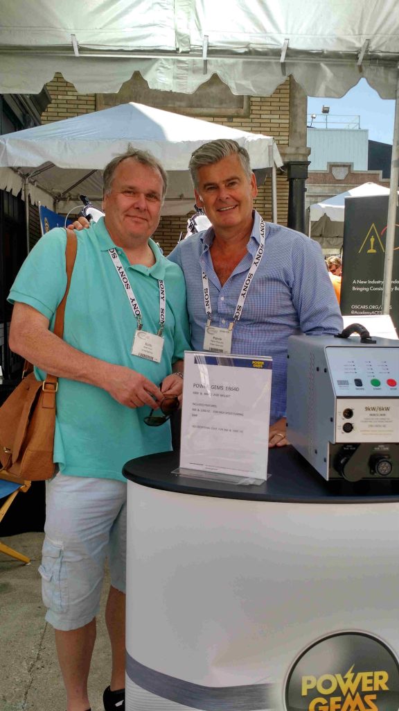 Keith Hunt of On Set Lighting London with Patrick