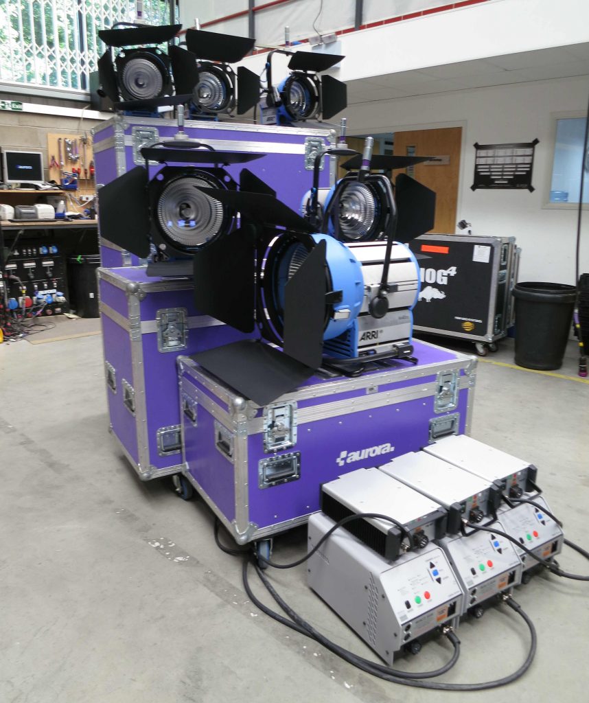 Aurora Lighting stock of Power Gems and ARRI