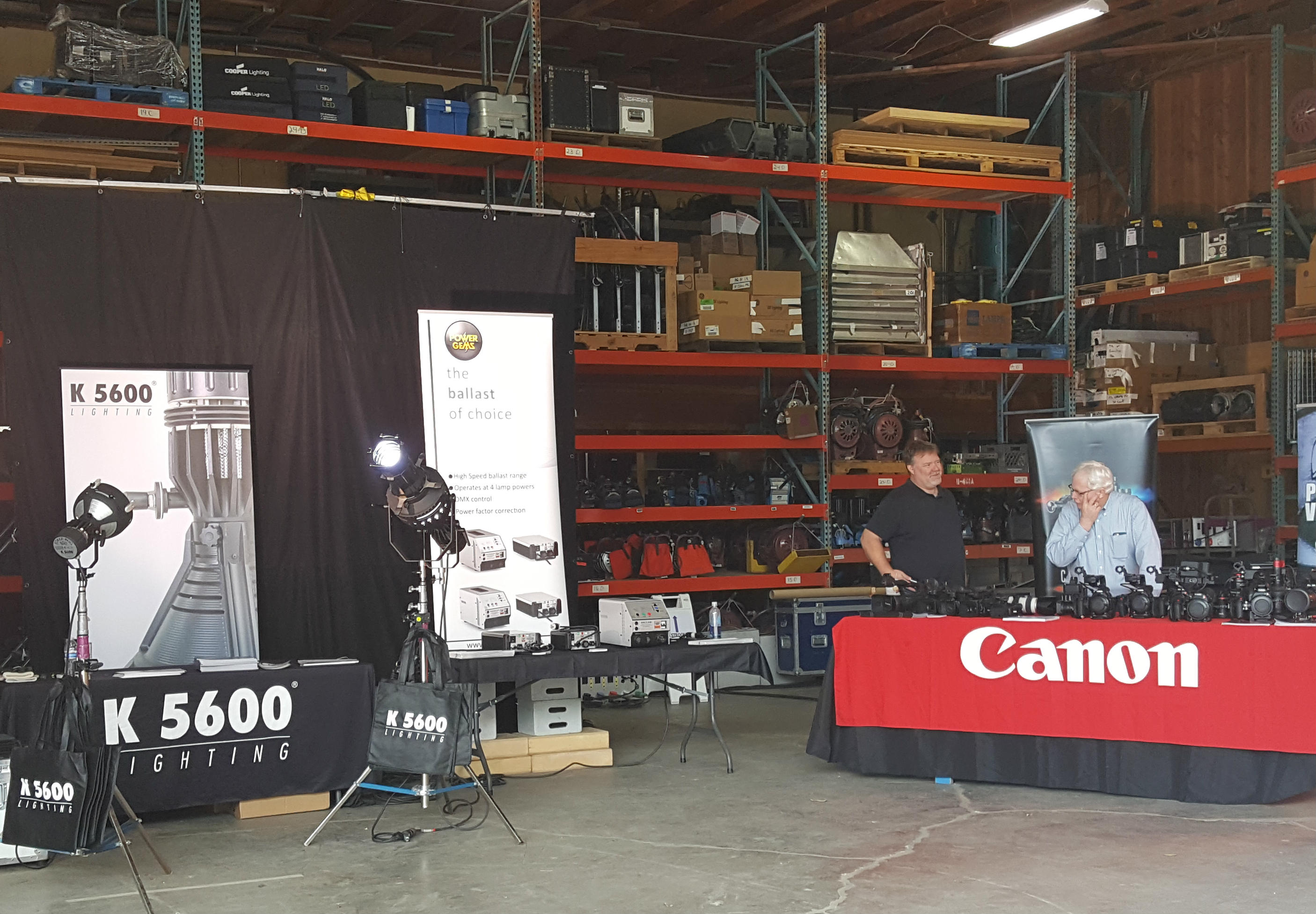 Power Gems, Canon and K5600 stands at Gearhead MiniGear Expo