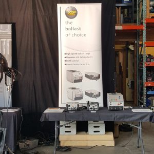 Power Gems display of ballasts at Gearhead's Mini Gear Expo
