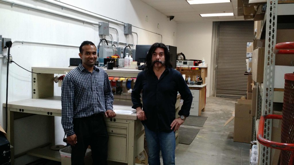 Dean and Carlos in the Power Gems facility at Santa Clarita
