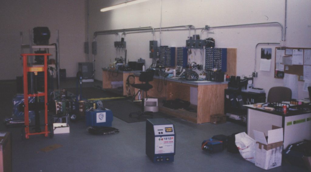 Inside Power Gems in Sun Valley with 18kW ballast in foreground