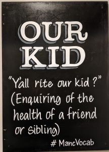 Our Kid Pub sign at the John Gilbert