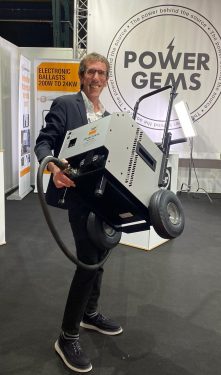 Roberto Sacristan Gomez of Aluzine Madrid rentals with a Power Gems 18K EB1812P HMI ballast