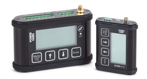 A GEM6 LED device by Power Gems on the left next to a smaller GEM6mini version of a 6 way channel controller